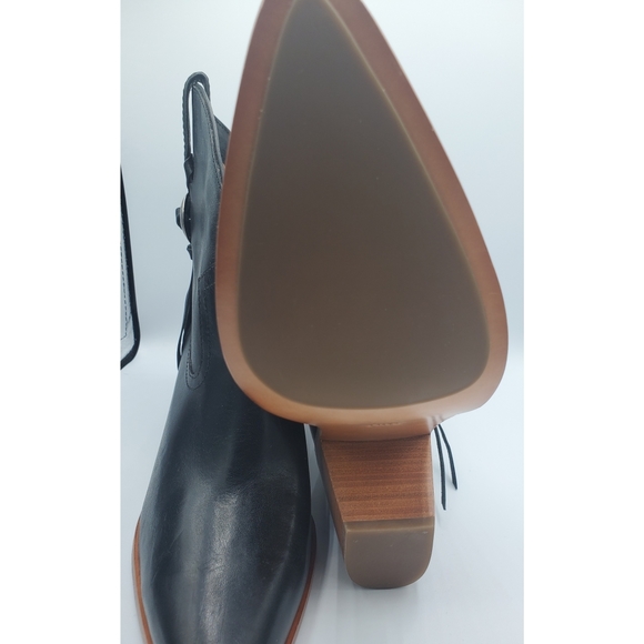 Frye Concho Short Leather Western Booties - Picture 5 of 10